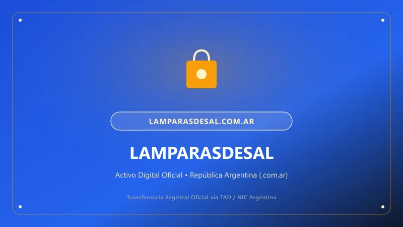 Composición visual de Lamparasdesal para el portal lamparasdesal.com.ar